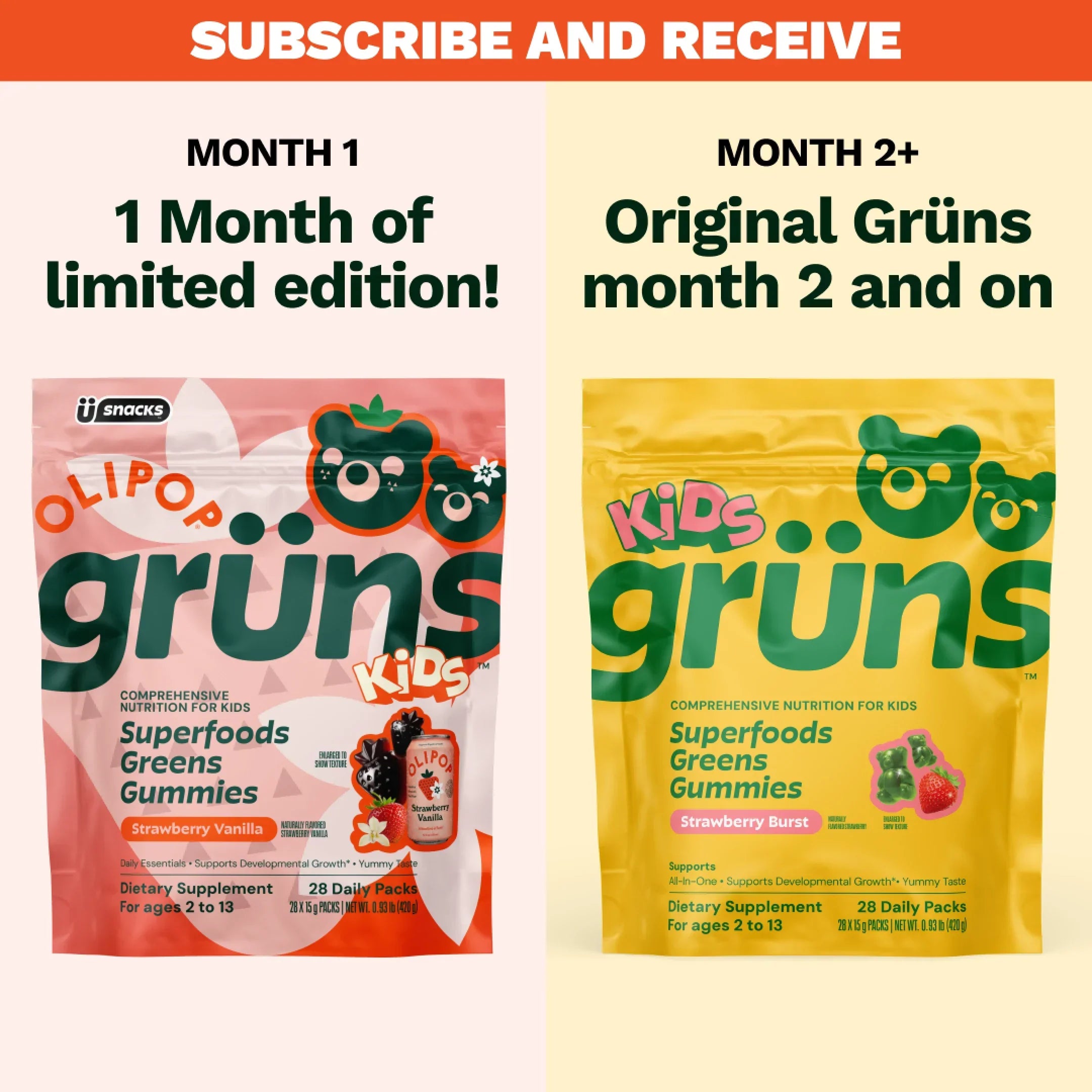 Grüns Kids OLIPOP® - Ready Routine